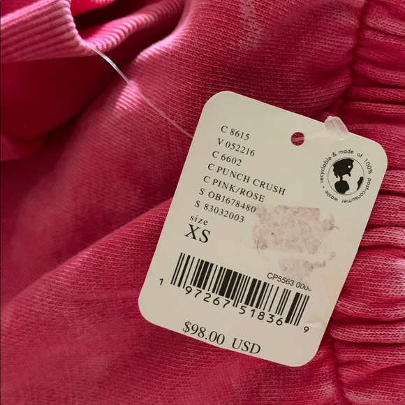 FP MOVEMENT Valley Girl 1/4 Zip Sweatshirt Pullover NWT Punch Crush - Picture 12 of 12